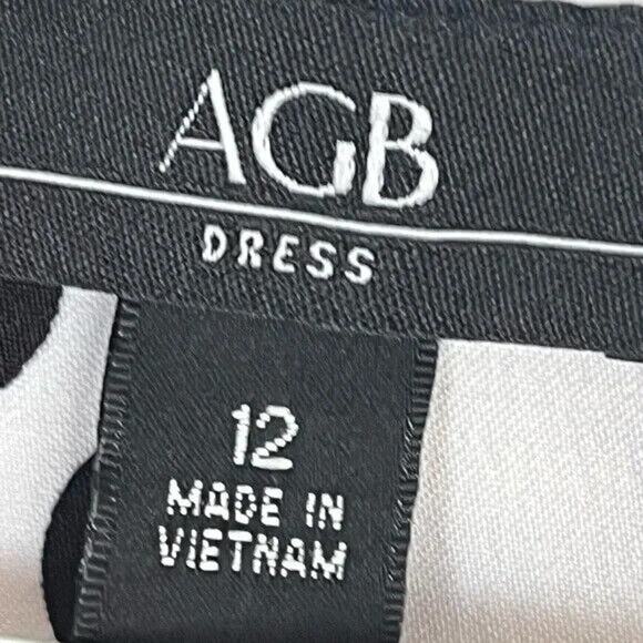 AGB floral/polka dot sheath dress size 12 - Picture 4 of 7